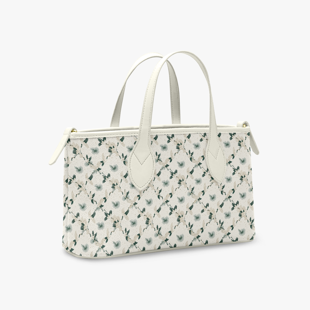 Crane & Pine Longevity Weave Women’s Handheld Leather Bag